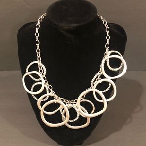 Premier Silver and Crystal necklace 20” adjustable